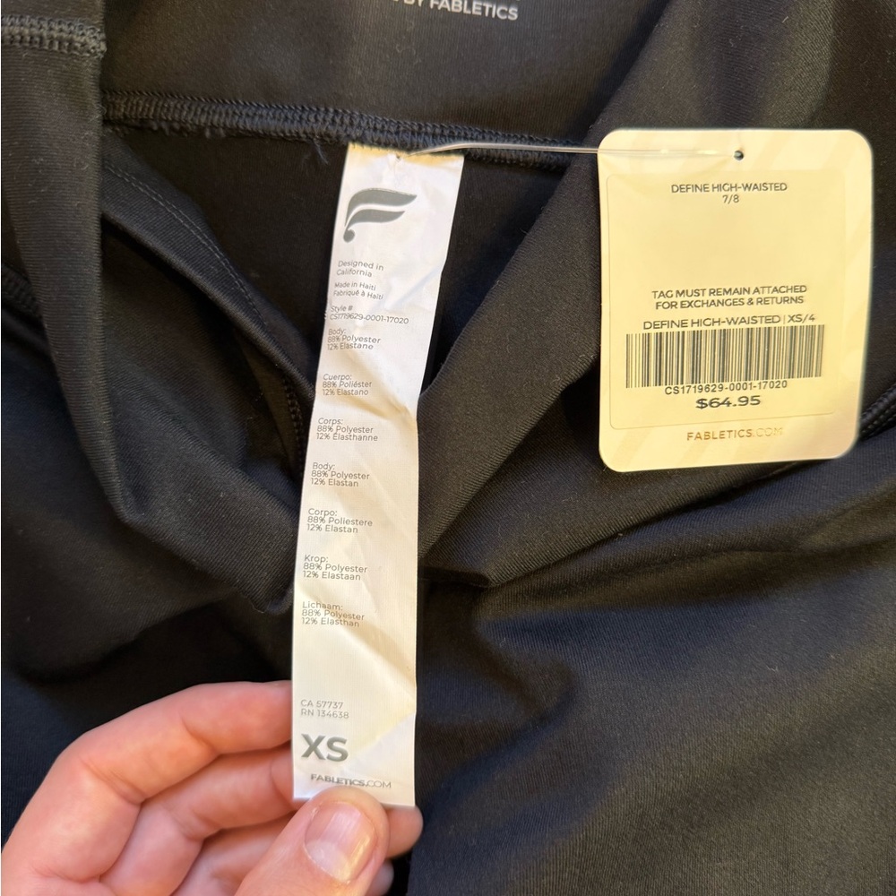 Fabletics NWT Define High Waisted ⅞ Leggings Size XS - Picture 4 of 4